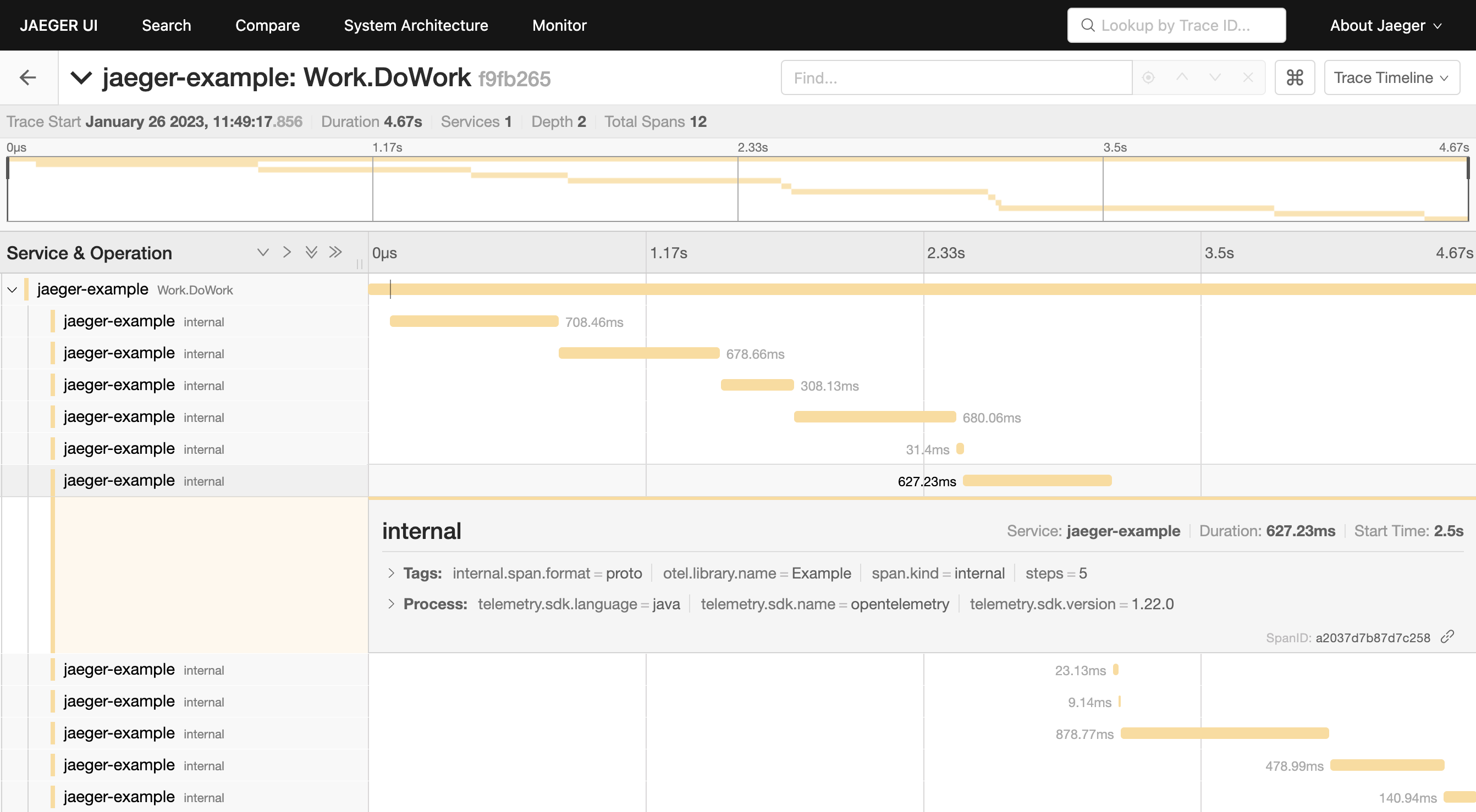 Jaeger Traces Example